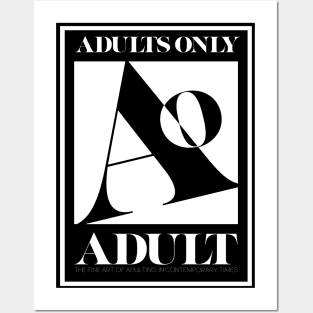 Adults Only Logo Posters and Art